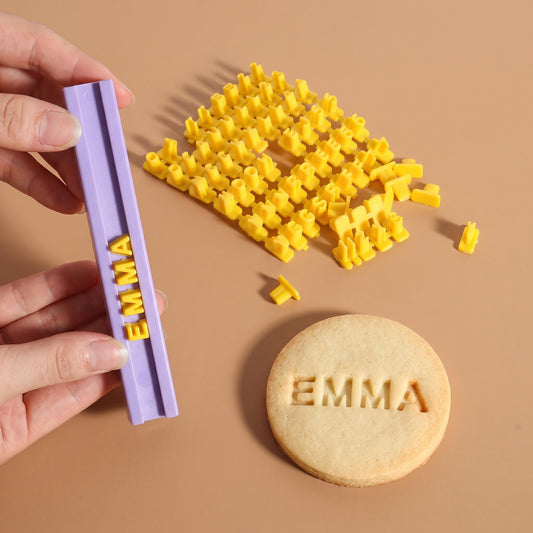 Customizable Alphanumeric Baking Stamp Mold | "Bake Your Words"
