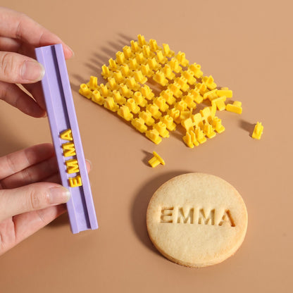Customizable Alphanumeric Baking Stamp Mold | "Bake Your Words"
