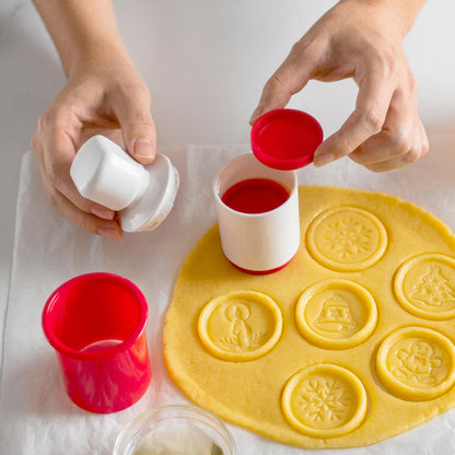 Holiday Gingerbread House Stamp & Bake Cookie Decorating Kit