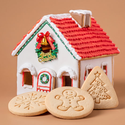Holiday Gingerbread House Stamp & Bake Cookie Decorating Kit
