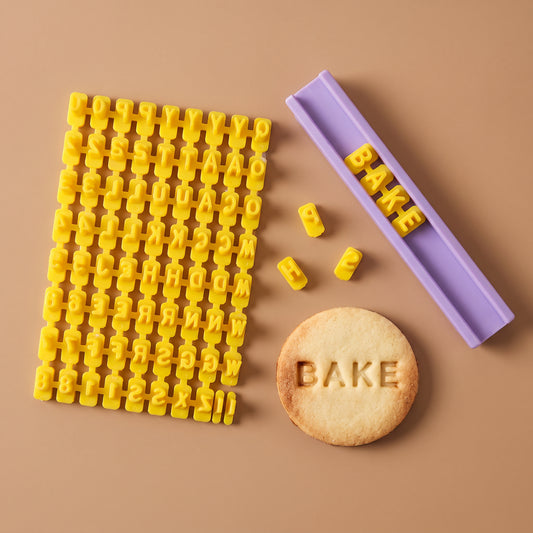Customizable Alphanumeric Baking Stamp Mold | "Bake Your Words"